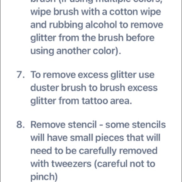 Sparkle Tattoo Complete Set/Package - Picture 2 of 12